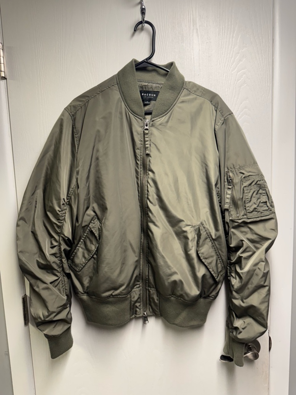 PacSun Olive Green Men's Bomber Jacket